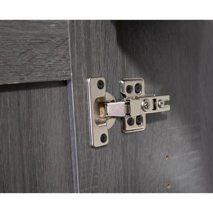 Q-Max 47W Sideboard Storage Cabinet, Dining Server Cupboard Buffet Table with Two Storage Cabinets