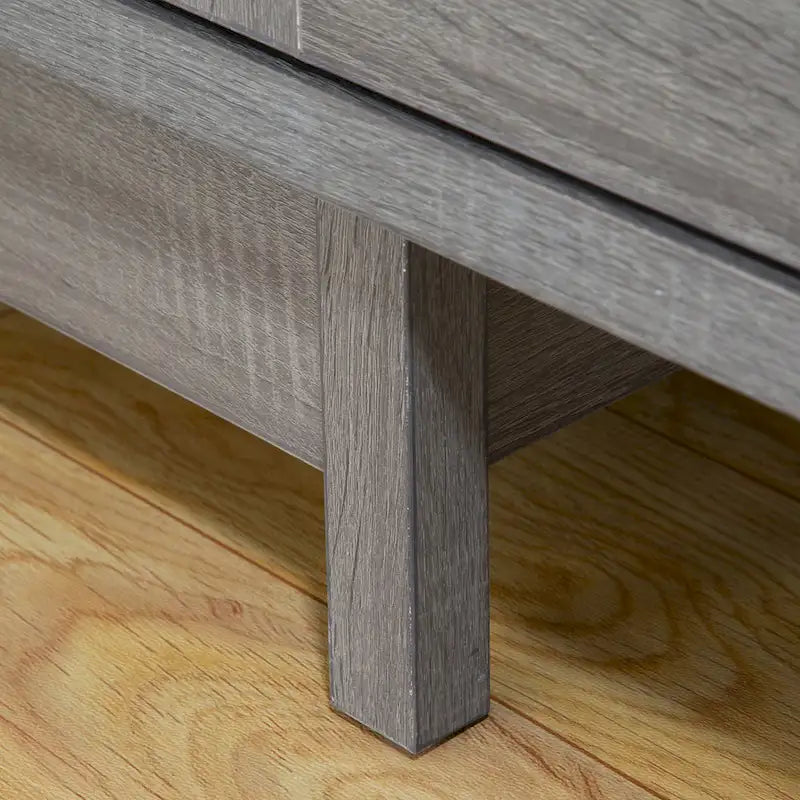 Q-Max 47W Sideboard Storage Cabinet, Dining Server Cupboard Buffet Table with Two Storage Cabinets