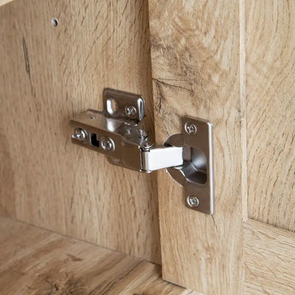 Q-Max 47W Sideboard Storage Cabinet, Dining Server Cupboard Buffet Table with Two Storage Cabinets