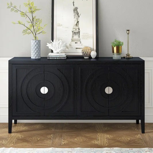 Sideboard Cabinet with Metal Door Handle