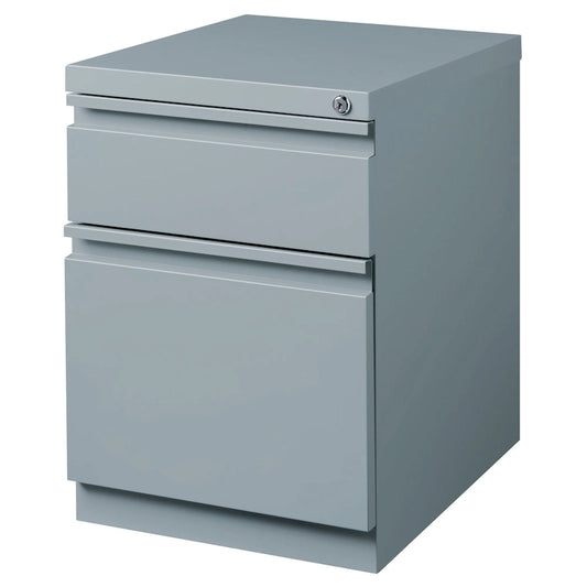 Hirsh 20 D Commercial Mobile Pedestal File Cabinet,1 Box/1 File,Black