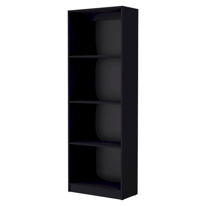 Kenyon Tall 4-Shelf wide and Cabinet Bookcase Set of 2