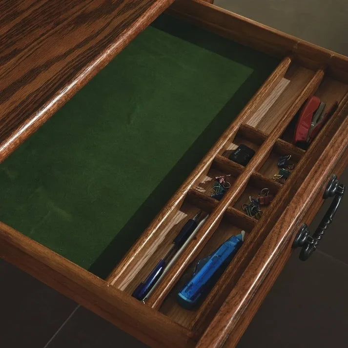 32 Mini Roll Top Desk w/ USB Power Outlet - N/A