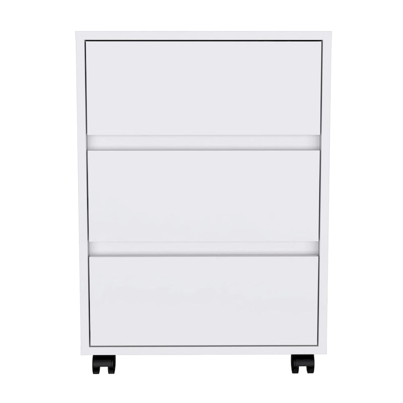 FM Furniture Vienna Three Drawers Filing Cabinet Roller Blade Glide