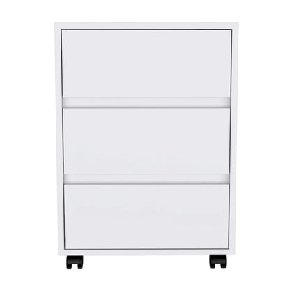 FM Furniture Vienna Three Drawers Filing Cabinet Roller Blade Glide