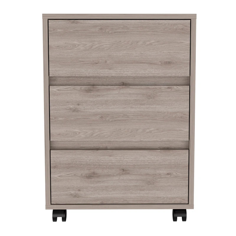 FM Furniture Vienna Three Drawers Filing Cabinet Roller Blade Glide
