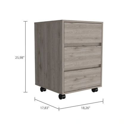 FM Furniture Vienna Three Drawers Filing Cabinet Roller Blade Glide