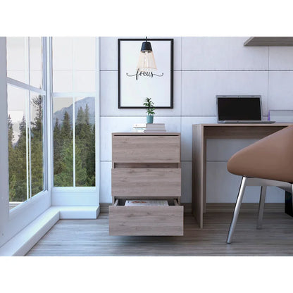 FM Furniture Vienna Three Drawers Filing Cabinet Roller Blade Glide