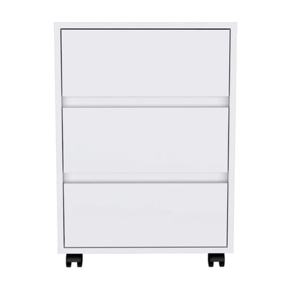 FM Furniture Vienna Three Drawers Filing Cabinet Roller Blade Glide