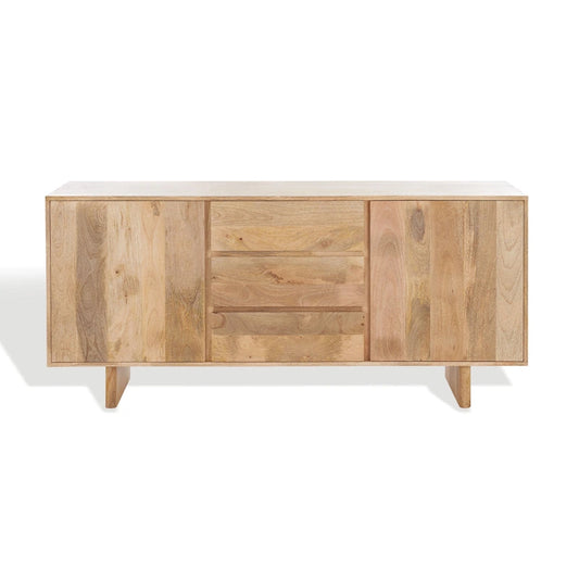 Couture Zhanat Natural Wood Sideboard - 63 W x 18 D x 29 H - 63Wx18Dx29H Cabinet - image 1