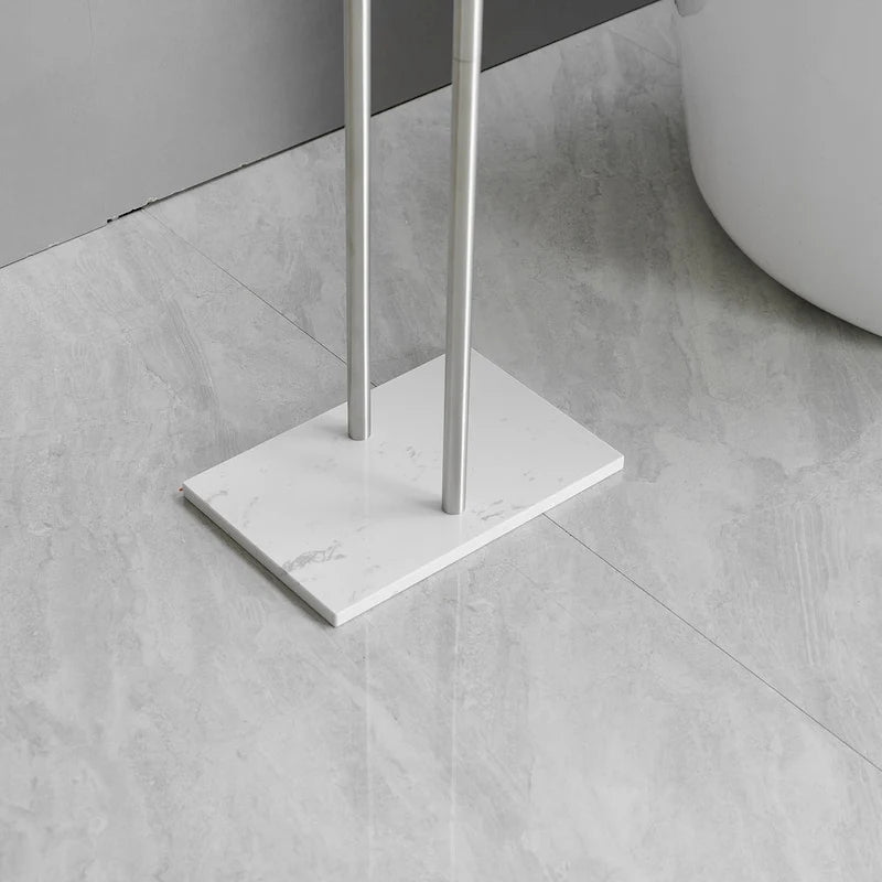 Countertop Double-T Towel Holder with Marble Base