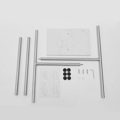 Countertop Double-T Towel Holder with Marble Base