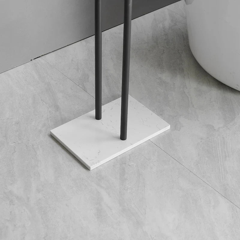 Countertop Double-T Towel Holder with Marble Base