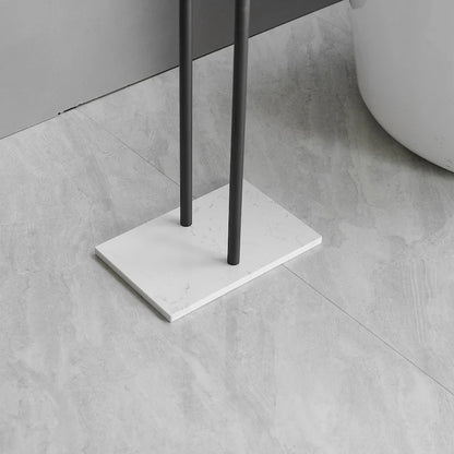 Countertop Double-T Towel Holder with Marble Base