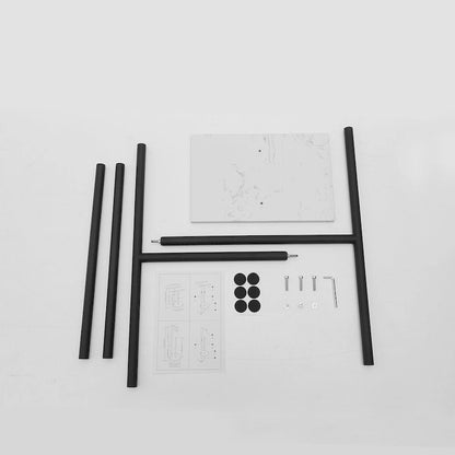 Countertop Double-T Towel Holder with Marble Base