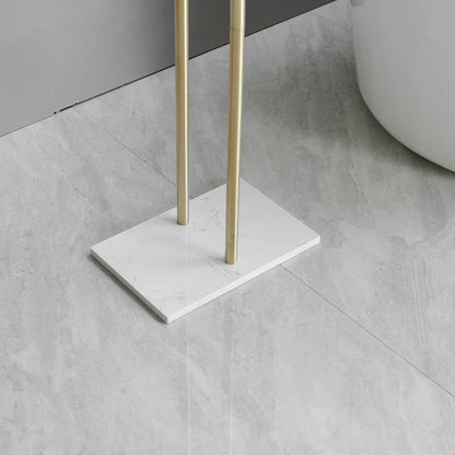 Countertop Double-T Towel Holder with Marble Base