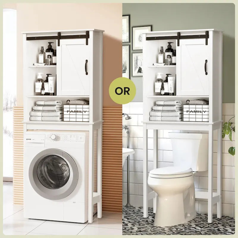 Bath Storage Cabinet Bathroom Space Saver Over the Toilet Bath Fixtures Bathroom Organizer Shelf - See Picture