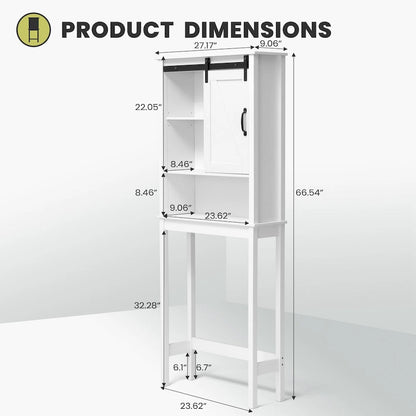 Bath Storage Cabinet Bathroom Space Saver Over the Toilet Bath Fixtures Bathroom Organizer Shelf - See Picture