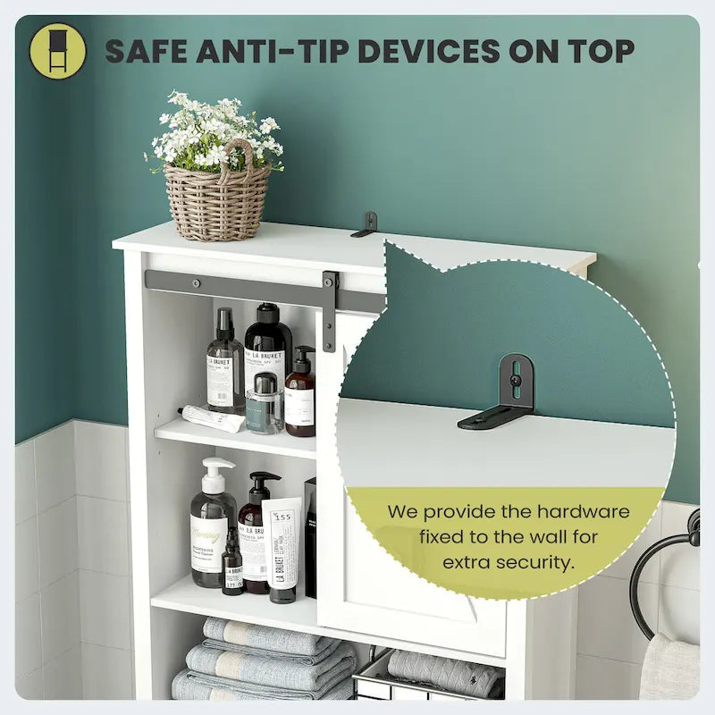 Bath Storage Cabinet Bathroom Space Saver Over the Toilet Bath Fixtures Bathroom Organizer Shelf - See Picture