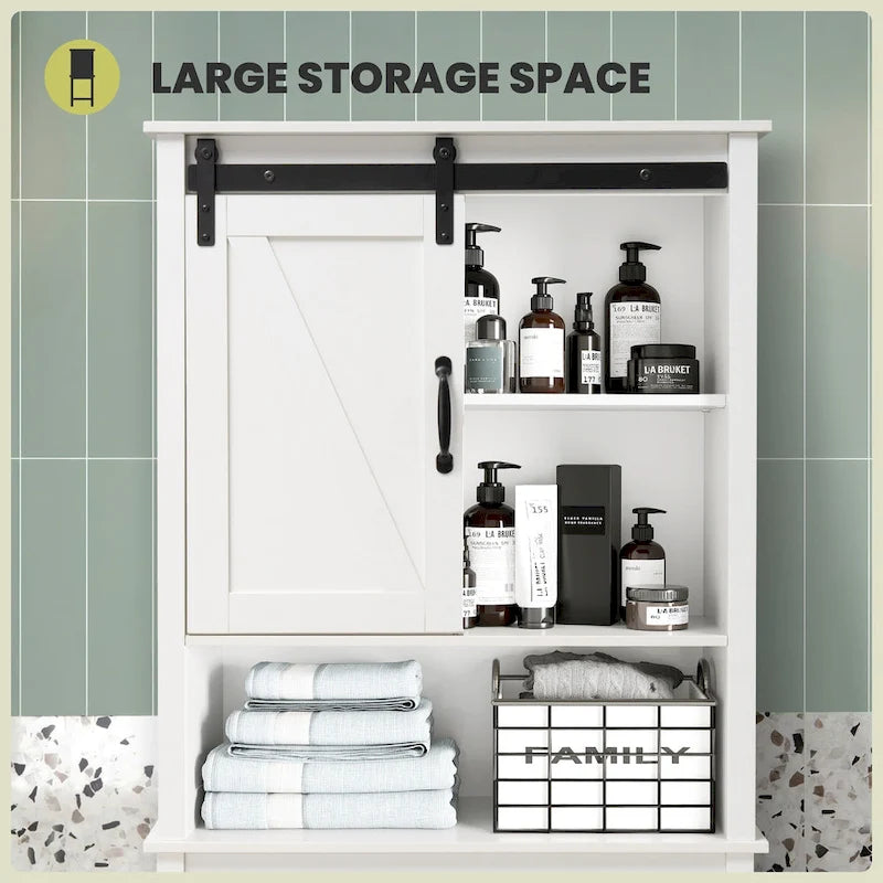 Bath Storage Cabinet Bathroom Space Saver Over the Toilet Bath Fixtures Bathroom Organizer Shelf - See Picture