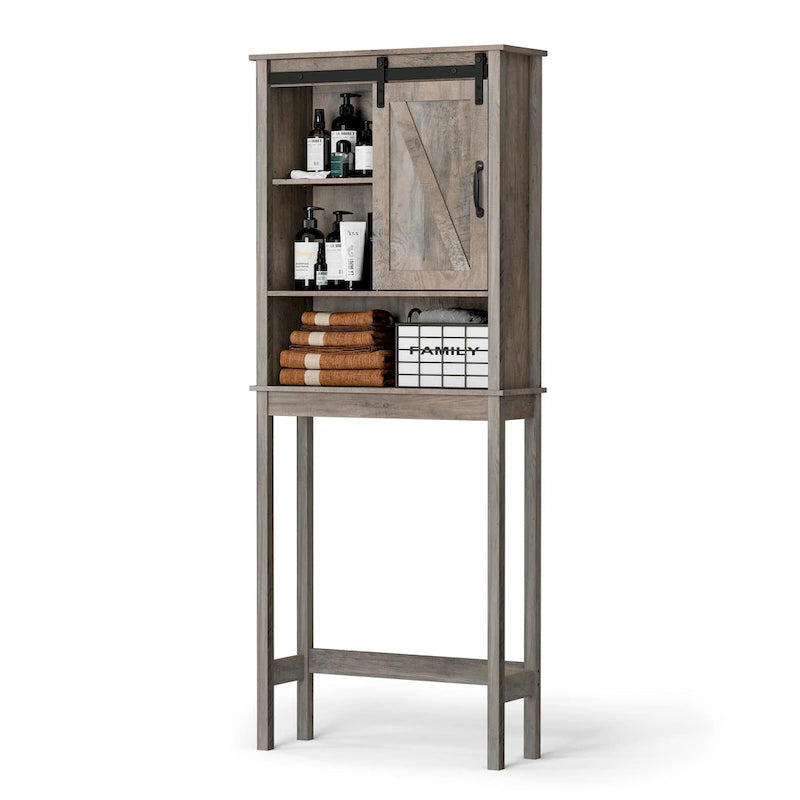 Bath Storage Cabinet Bathroom Space Saver Over the Toilet Bath Fixtures Bathroom Organizer Shelf - See Picture