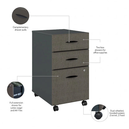 Series A Advantage Beech 3-drawer File