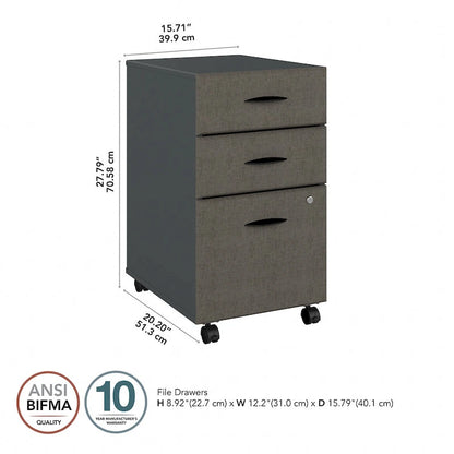 Series A Advantage Beech 3-drawer File
