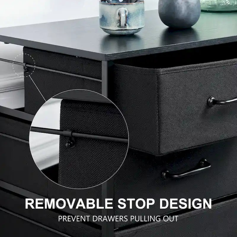 3 Drawer Mobile File Cabinet, Rolling Printer Stand with Open Storage Shelf, Fabric Lateral Filing Cabinet fits A4 or Letter