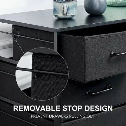 3 Drawer Mobile File Cabinet, Rolling Printer Stand with Open Storage Shelf, Fabric Lateral Filing Cabinet fits A4 or Letter