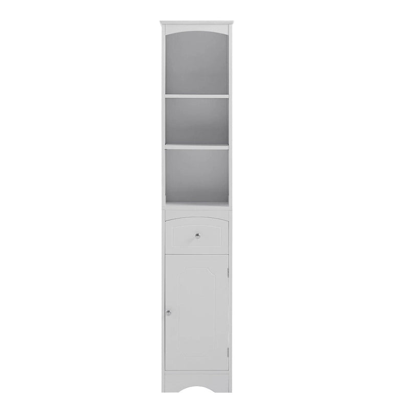 Merax Tall Bathroom Cabinet with Storage Cabinet, Drawer, Shelves