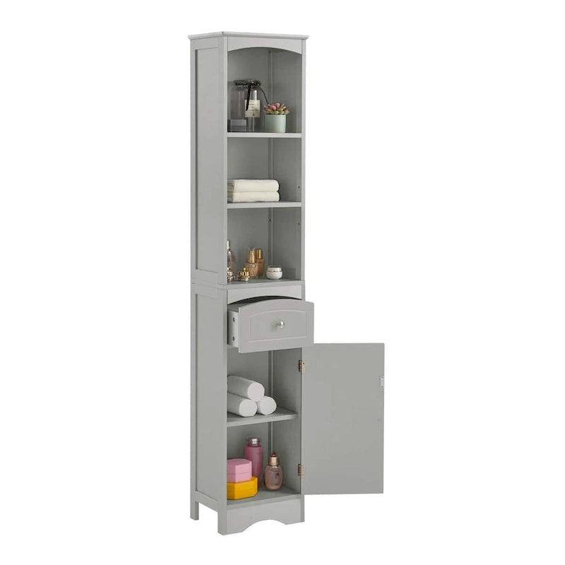 Merax Tall Bathroom Cabinet with Storage Cabinet, Drawer, Shelves