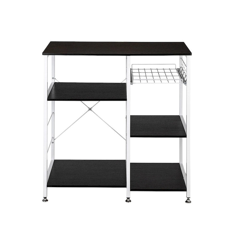 35.5 Kitchen Baker's Rack 3-Tier Microwave Stand Dark Brown