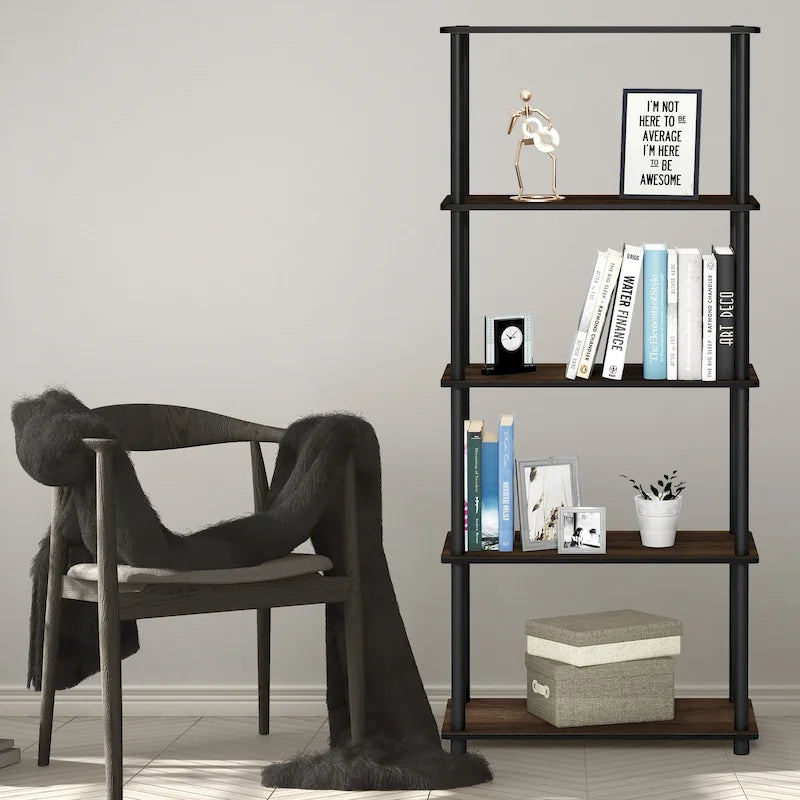 Furinno Turn-N-Tube 5-tier Multipurpose Display Rack Shelf