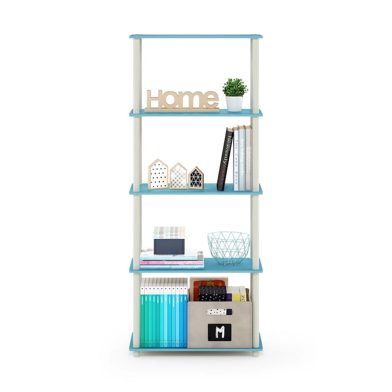 Furinno Turn-N-Tube 5-tier Multipurpose Display Rack Shelf