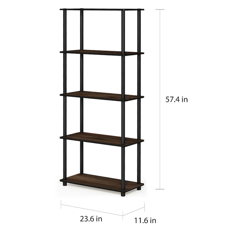 Furinno Turn-N-Tube 5-tier Multipurpose Display Rack Shelf