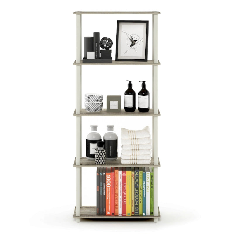 Furinno Turn-N-Tube 5-tier Multipurpose Display Rack Shelf