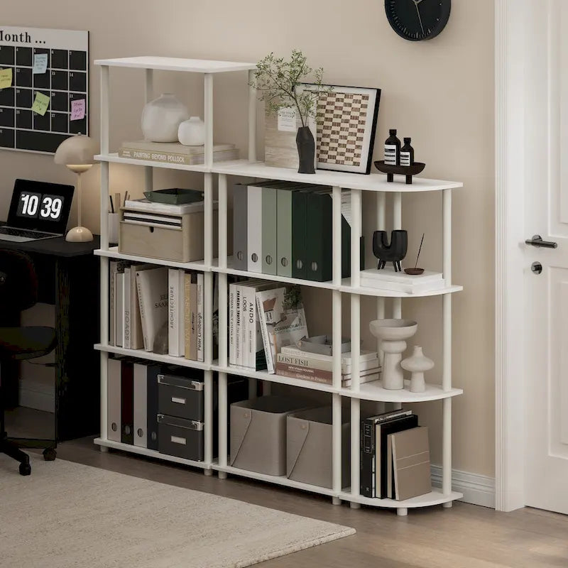 Furinno Turn-N-Tube 5-tier Multipurpose Display Rack Shelf