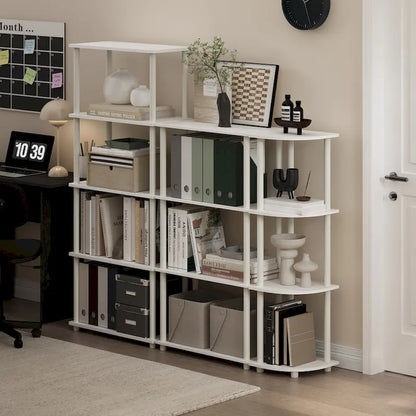 Furinno Turn-N-Tube 5-tier Multipurpose Display Rack Shelf