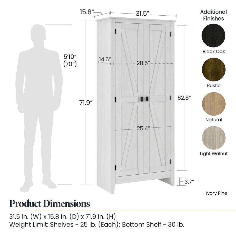 Systembuild Evolution Becken Ridge 31.5 Wide Storage Cabinet