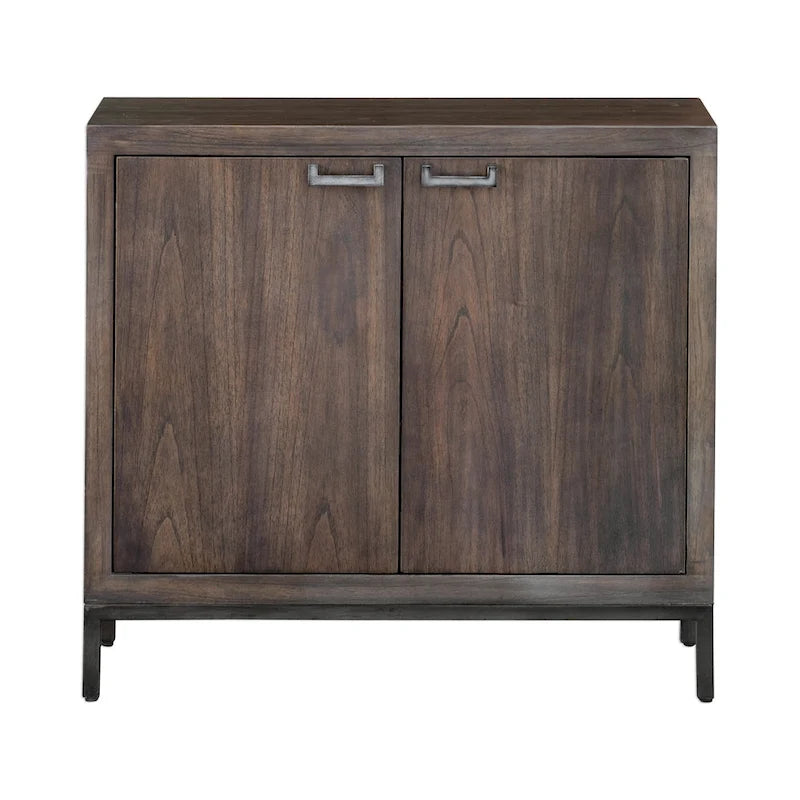 Engineered Wood Uttermost Nadie Light Walnut Console Cabinet 34.5 in - image 1
