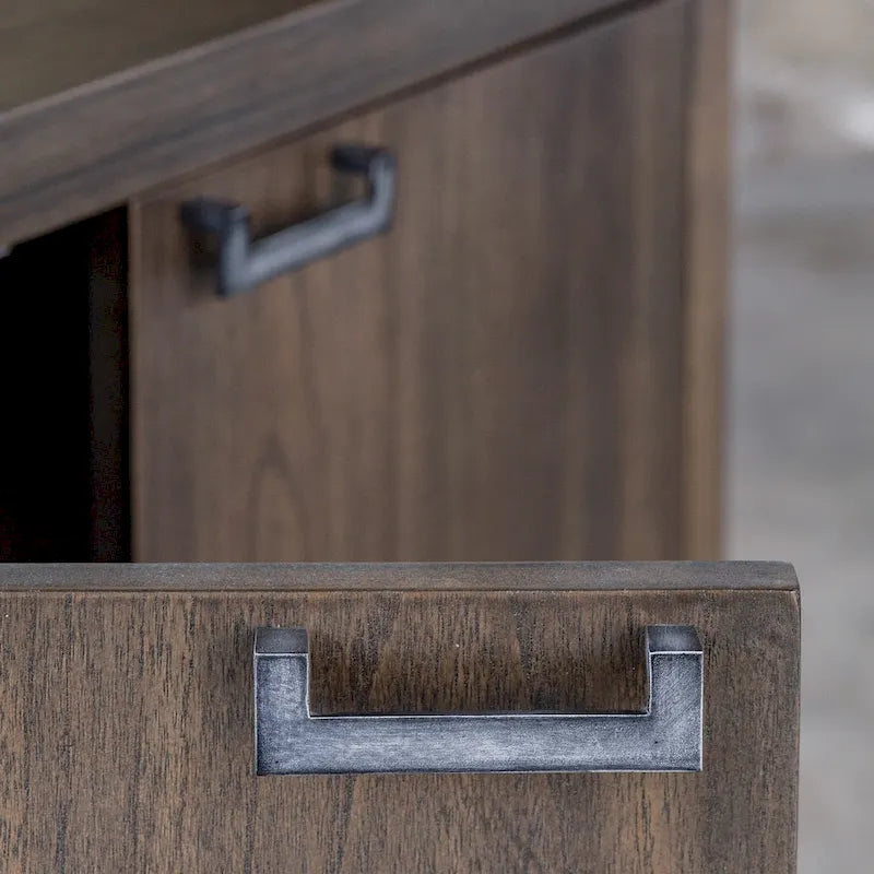 Engineered Wood Uttermost Nadie Light Walnut Console Cabinet 34.5 in - image 5