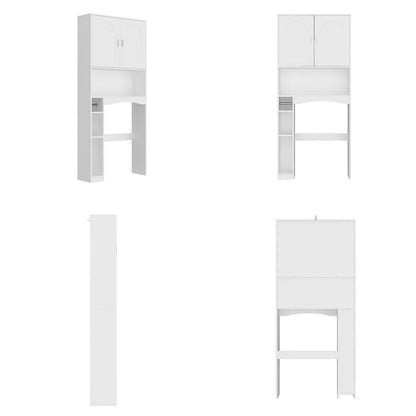 Over The Toilet Cabinet, Double Door Bathroom Storage Organizer - 31.5x70.9