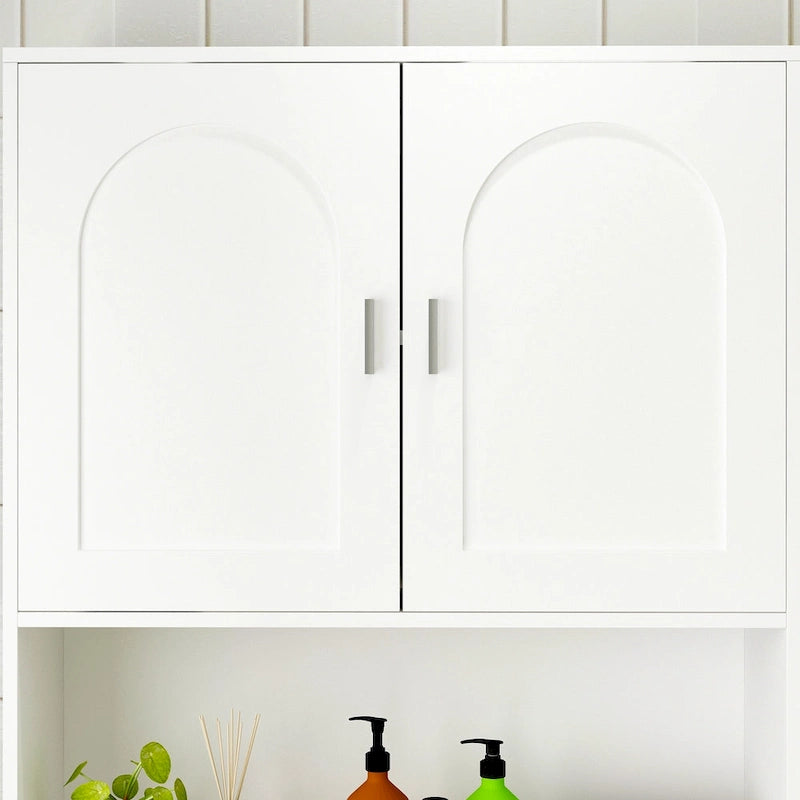 Over The Toilet Cabinet, Double Door Bathroom Storage Organizer - 31.5x70.9