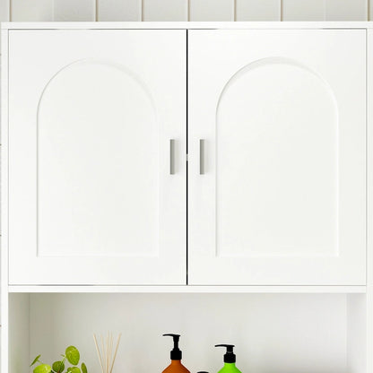 Over The Toilet Cabinet, Double Door Bathroom Storage Organizer - 31.5x70.9