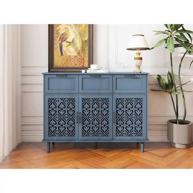 3 Door 3 Drawer Cabinet American Furniture Suitable for Living Room
