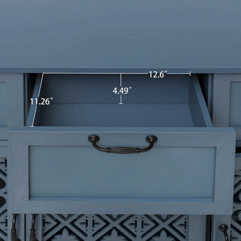 3 Door 3 Drawer Cabinet American Furniture Suitable for Living Room