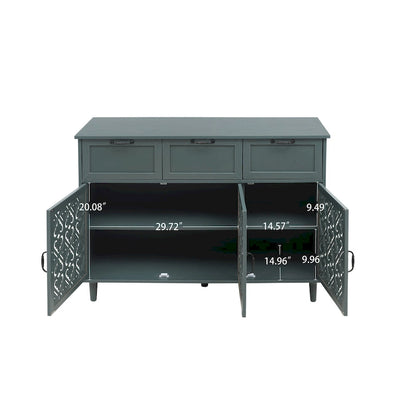 3 Door 3 Drawer Cabinet American Furniture Suitable for Living Room