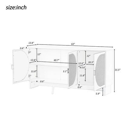 Storage Cabinet with Adjustable Shelves - N/A