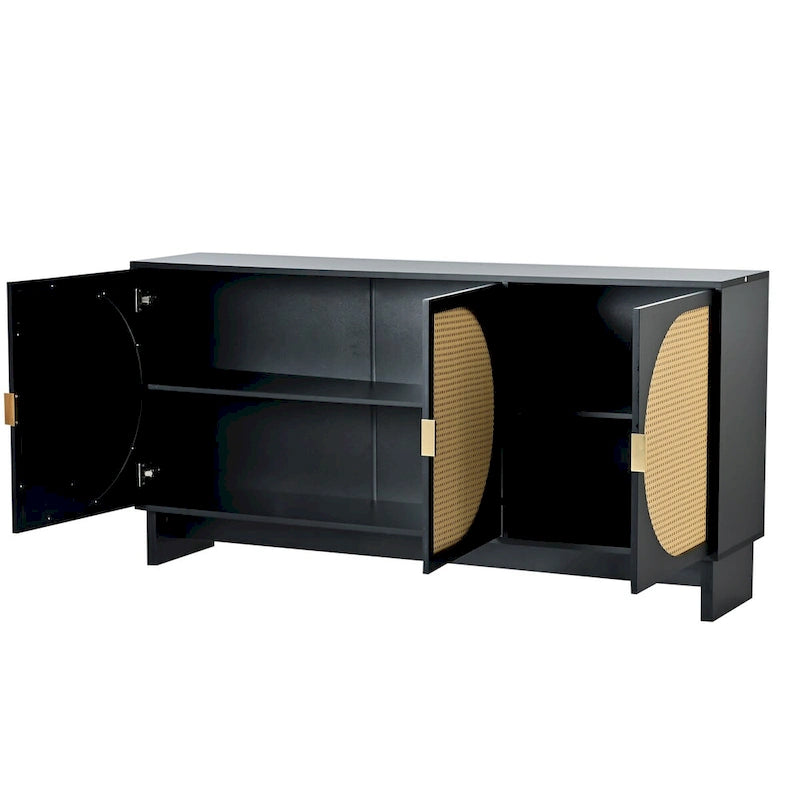 Storage Cabinet with Adjustable Shelves - N/A