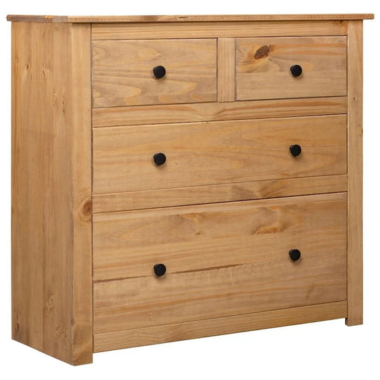 vidaXL Sideboard Drawer Cupboard for Bedroom Storage Cabinet Pine Panama Range - 31.5 x 15.7 x 32.7